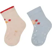 Sterntaler ABS Krabbelsocken 2er-Pack Schildkröte in lichtrosa | Gr.: 20