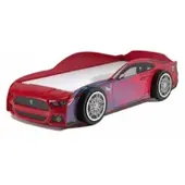 58 aufm Kessel Autobett Kamala 227x111x60 Kinderbett Spielbett MDF Rot