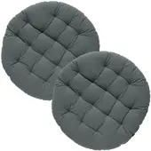 Redbest Stuhlkissen rund 2er-Pack in grau | Gr.: onesize