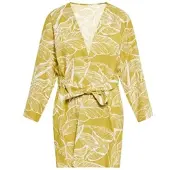 ALBEE Women Kimono in Gelb Wollweiss | Gr.: XL