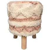 Kayoom Hocker Bohist boho in rosa - creme | Gr.: onesize