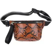 StyleBREAKER Gürteltasche in Cognac-Schwarz | Gr.: onesize