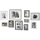 Kobolo Bilderrahmen Foto Set DUSKY 10 Stück Holz Verschiedene Größen