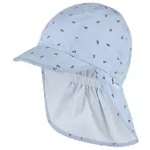 Sterntaler Schirmmütze mit Nackenschutz Anker in himmelblau | Gr.: 47 cm