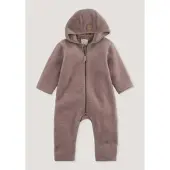 Hessnatur Wollfleece Overall in mauve | Gr.: 50/56