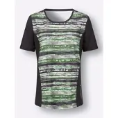 Casual Looks WITT WEIDEN Funktions-Shirt in schwarz-eucalyptus-bedruckt | Gr.: 48