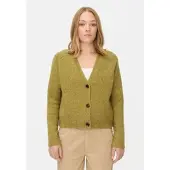 Camel active Strickjacke mit Raglanärmeln und Knopfverschluss in Oliv | Gr.: XL