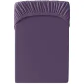 Cats Collection Spannbetttuch Edel-Jersey in violett | Gr.: 180-x-200-cm