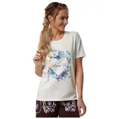 TecTake T-Shirt mit stimmungsvollem Aufdruck, weiß | Gr.: XXL