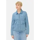 Camel active Jeansblazer mit Knopfleiste in Hellblau | Gr.: 40