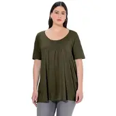Ulla Popken Shirt in waldgrün | Gr.: 46-48