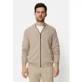 Camel active Strickjacke mit Reißverschluss in Beige | Gr.: 5XL