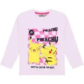 Pokémon Langarmshirt Pullover Mädchen Pikachu in rosa | Gr.: 140