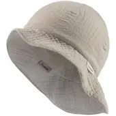 Sterntaler Wende-Sonnenhut uni in beige | Gr.: 43 cm