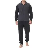 Normann Copenhagen Hausanzug Freizeitanzug Polarfleece in anthrazit | Gr.: 50