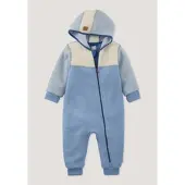 Hessnatur Softfleece Overall Regular in rivierablau | Gr.: 98/104