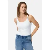 Camel active Top aus reiner Baumwolle in Milchweiß | Gr.: M