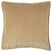 Ib Laursen Kissenbezug Velour quadratisch in cafe creme | Gr.: onesize