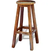 vidaXL Barhocker Altholz Massiv