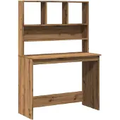vidaXL Schreibtisch mit Regal Artisan-Eiche 102x45x148cm Holzwerkstoff