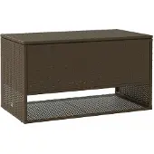 vidaXL Outdoor-Kissenbox Braun 100x55x55,5 cm Poly Rattan