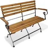 vidaXL Gartenbank Klappbar 112 cm Massivholz Akazie