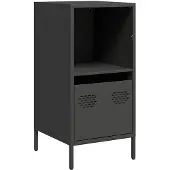 vidaXL Sideboard Schwarz 35x39x73,5 cm Kaltgewalzter Stahl