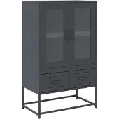 vidaXL Highboard Anthrazit 68x39x111,5 cm Stahl