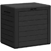 vidaXL Gartentruhe Anthrazit 58,5x46x55 cm Polypropylen