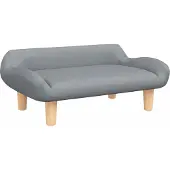 vidaXL Kindersofa Hellgrau 70x40x24 cm Stoff