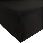Estella Single-Jersey Spannbettlaken in schwarz | Gr.: 90x210 cm -100x220 cm