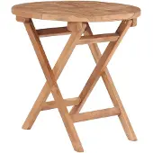 vidaXL Gartentisch Klappbar 45 cm Massivholz Teak