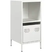 vidaXL Sideboard Weiß 35x39x73,5 cm Kaltgewalzter Stahl