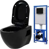 vidaXL Wand-wc Mit Con Einbauspülkasten Keramik