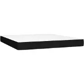 vidaXL Taschenfederkernmatratze Mittel Schwarz 160x200x20 cm Stoff