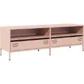 vidaXL TV-Schrank Rosa 135x39x43,5 cm Kaltgewalzter Stahl