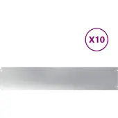 vidaXL Rasenkanten 10 Stk. 20x103 cm Verzinkter Stahl