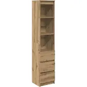 vidaXL Highboard Artisan-Eiche 37,5x35x180 cm Holzwerkstoff