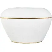 Kayoom Hocker Contessa 135 in weiß - gold | Gr.: onesize