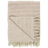 Ib Laursen Plaid Hellrosa Creme Streifen Muster 130x160 | Gr.: onesize