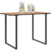 vidaXL Gartentisch Braun 100 x 55 x 70 cm Holz