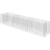 vidaXL vidaXL-Gabione Pflanzgefäß-erhöht-270x50x50-cm-verzinkter-Stahl