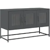 vidaXL TV-Schrank Anthrazit 100,5x39x60,5 cm Kaltgewalzter Stahl