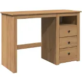 vidaXL Schreibtisch PANAMA 112x45x75 cm Massivholz Kiefer