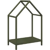 vidaXL Brennholzregal Olivgrün 40x25x60 cm Kaltgewalzter Stahl