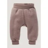 Hessnatur Wollfleece Hose in mauve | Gr.: 62/68
