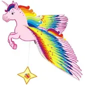 Hess Holzspielzeug Schwingfigur "Einhorn" in Bunt | Gr.: onesize