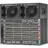 Cisco Catalyst WS-C4506E-S6L-4200, gemanaged, Gigabit Ethernet (10/100/1000), Energie Über Ethernet (PoE) Unterstützung, Rack-Einbau, 10U