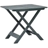 Furnicato Gartentisch Klappbar Grün 79x72x70 Cm Kunststoff