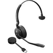 Jabra DECT Headset Engage 55 Mono, schnurlos, USB-C-Adapter, kompatibel zu MS Teams, bis zu 13 Std. Akku
